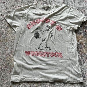 Junk Food Clothing Cream Woodstock Graphic Tee Short Sleeve